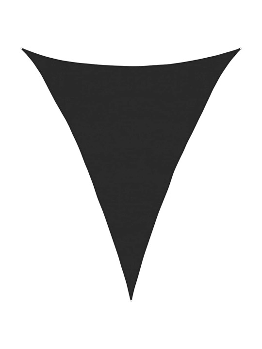 Stínicí plachta 160 g/m² trojúhelník černá 3 x 4 x 4 m hdpe