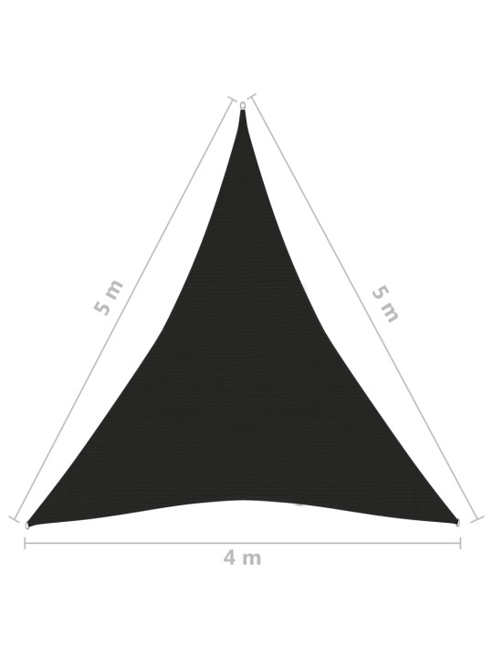 Stínící plachta 160 g/m² černá 4 x 5 x 5 m HDPE
