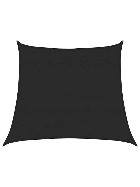 Stínicí plachta 160 g/m² lichoběžník černá 4/5 x 4 m hdpe