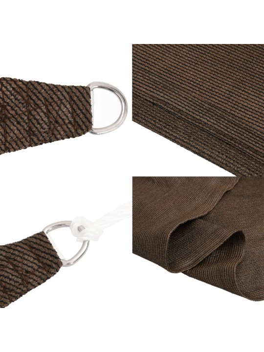 Plachta proti slunci 160 g/m² hnědá 4 x 6 m hdpe