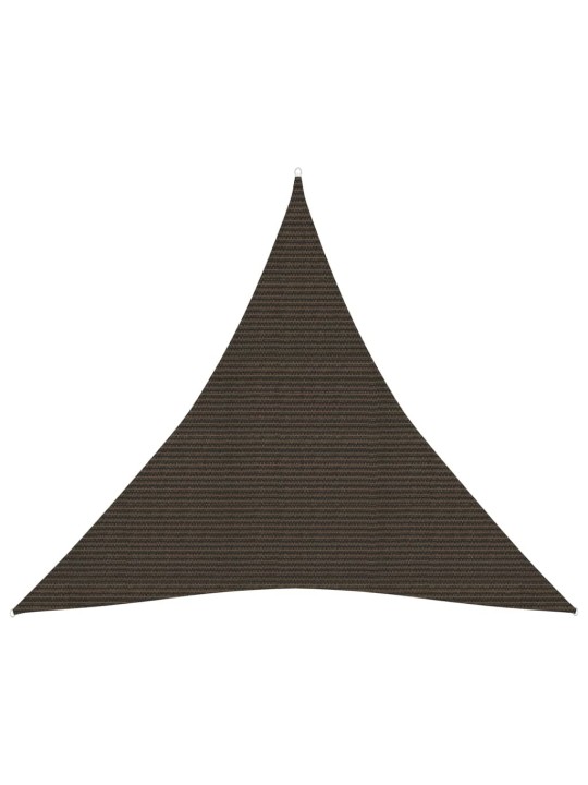 Stínící plachta 160 g/m² hnědá 3,6 x 3,6 x 3,6 m HDPE