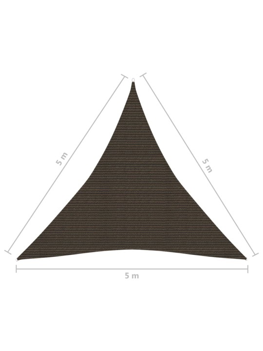 Stínící plachta 160 g/m² hnědá 5 x 5 x 5 m HDPE