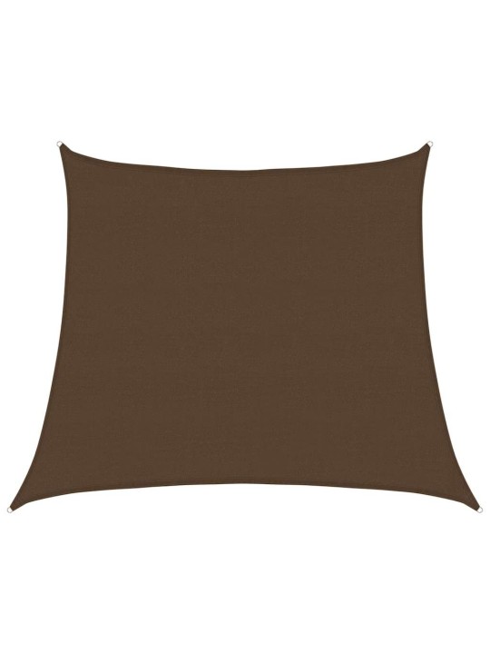 Stínicí plachta 160 g/m² lichoběžník hnědá 4/5 x 4 m hdpe