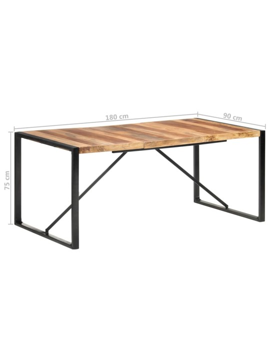Jídelní stůl 180 x 90 x 75 cm masivní dřevo