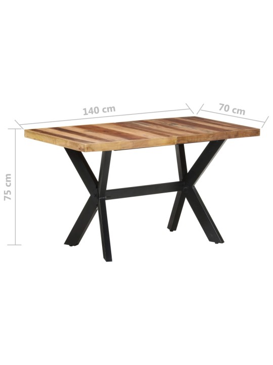Jídelní stůl 140x70x75 cm masiv s medovou povrchovou úpravou