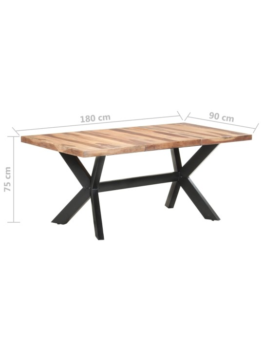 Jídelní stůl 180x90x75 cm masiv s medovou povrchovou úpravou