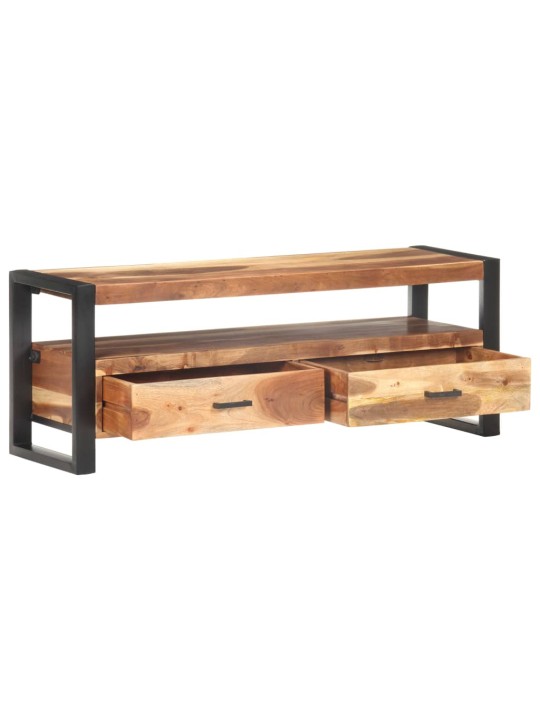 TV stolek 120x35x45 cm masiv s medovou povrchovou úpravou