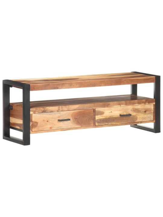 TV stolek 120x35x45 cm masiv s medovou povrchovou úpravou