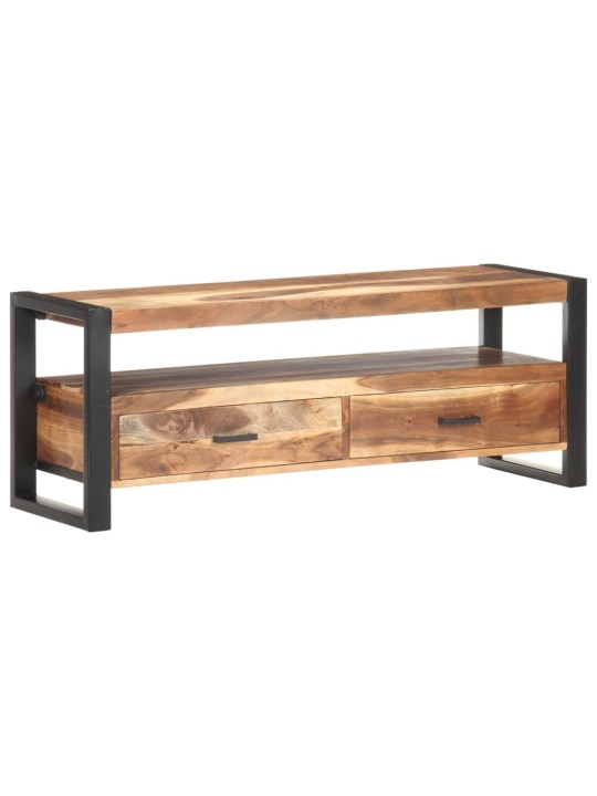 TV stolek 120x35x45 cm masiv s medovou povrchovou úpravou