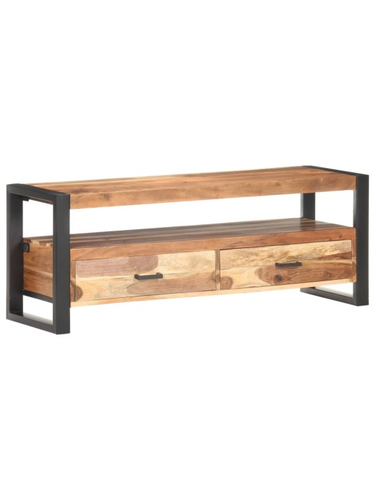 TV stolek 120x35x45 cm masiv s medovou povrchovou úpravou