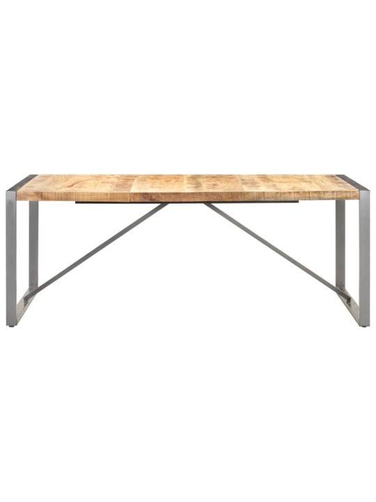 Jídelní stůl 200 x 100 x 75 cm masivní hrubé mangovníkové dřevo