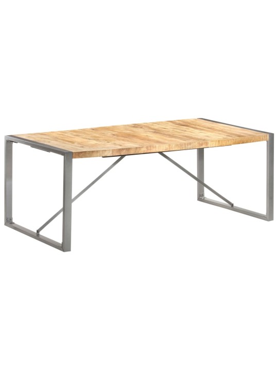 Jídelní stůl 200 x 100 x 75 cm masivní hrubé mangovníkové dřevo