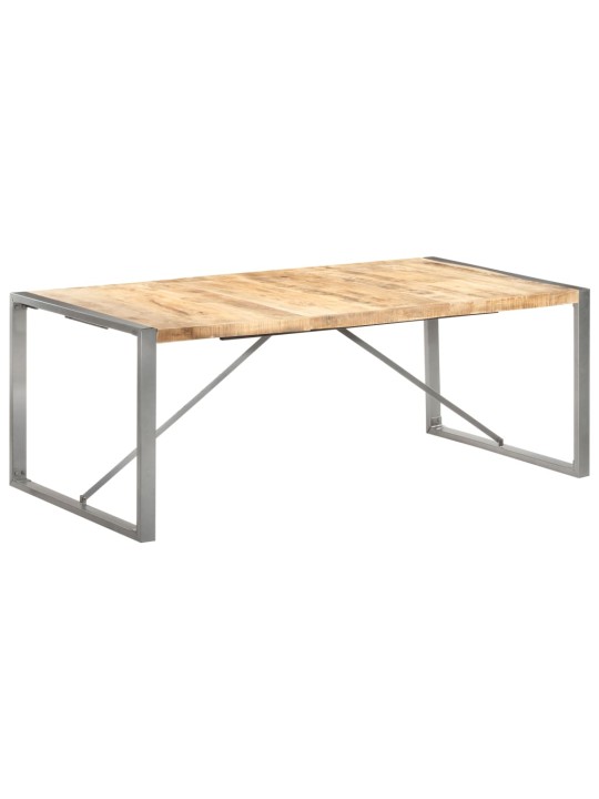 Jídelní stůl 200 x 100 x 75 cm masivní hrubé mangovníkové dřevo