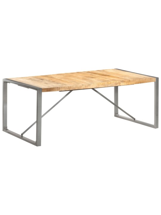 Jídelní stůl 200 x 100 x 75 cm masivní hrubé mangovníkové dřevo