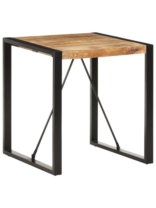 Jídelní stůl 70 x 70 x 75 cm masivní hrubé mangovníkové dřevo