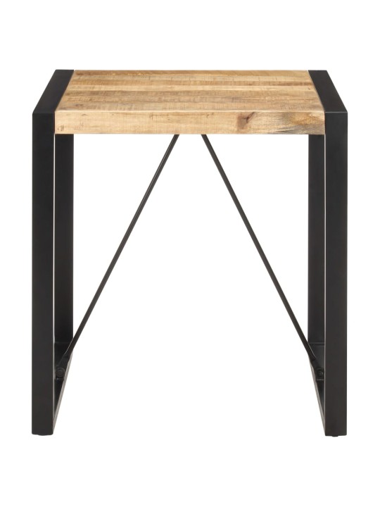 Jídelní stůl 70 x 70 x 75 cm masivní hrubé mangovníkové dřevo