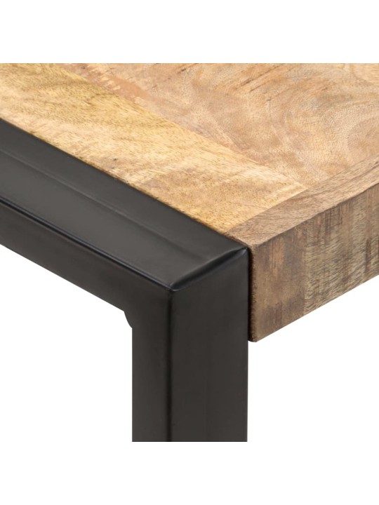Jídelní stůl 70 x 70 x 75 cm masivní hrubé mangovníkové dřevo