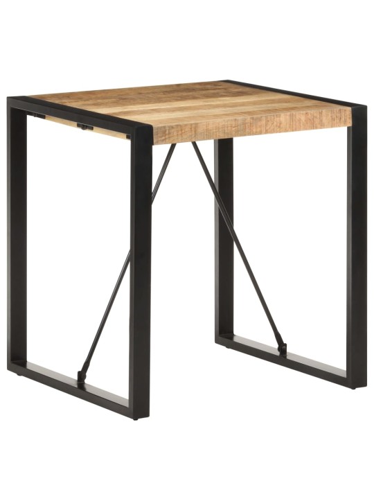 Jídelní stůl 70 x 70 x 75 cm masivní hrubé mangovníkové dřevo