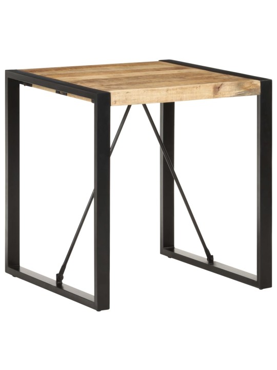 Jídelní stůl 70 x 70 x 75 cm masivní hrubé mangovníkové dřevo