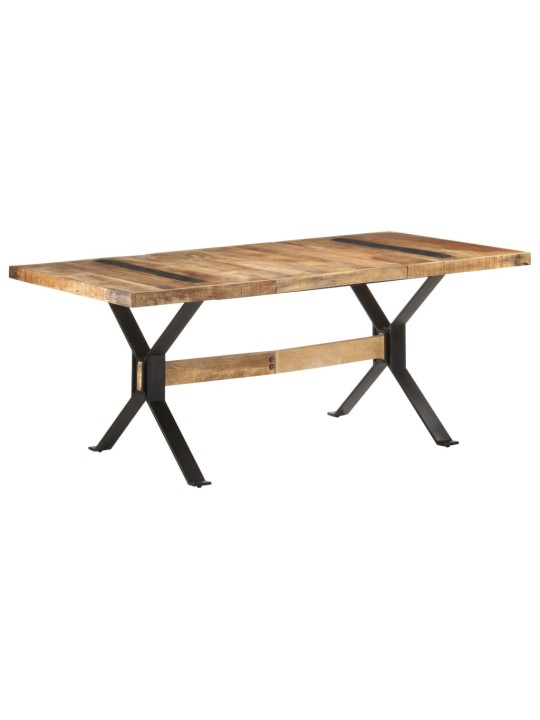 Jídelní stůl 180 x 90 x 76 cm hrubé mangovníkové dřevo