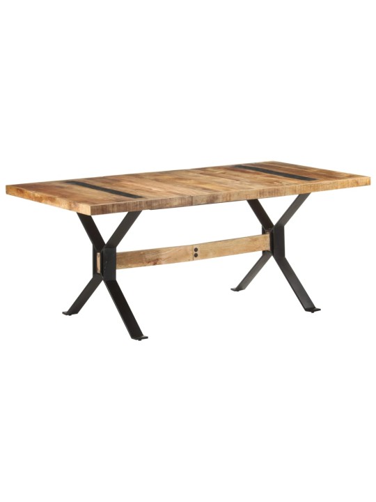 Jídelní stůl 180 x 90 x 76 cm hrubé mangovníkové dřevo