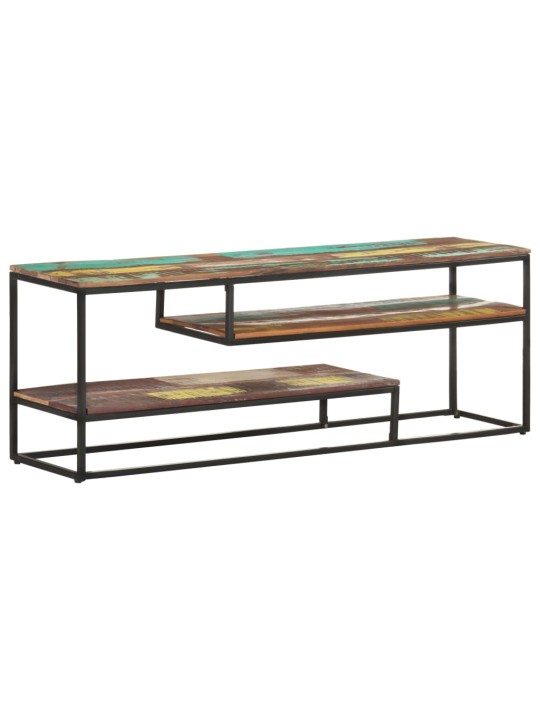 TV stolek 130 x 30 x 45 cm masivní recyklované dřevo