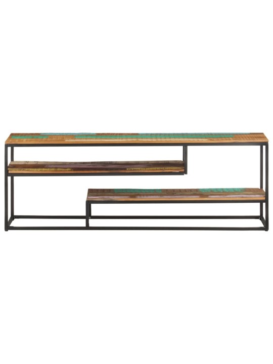 TV stolek 130 x 30 x 45 cm masivní recyklované dřevo