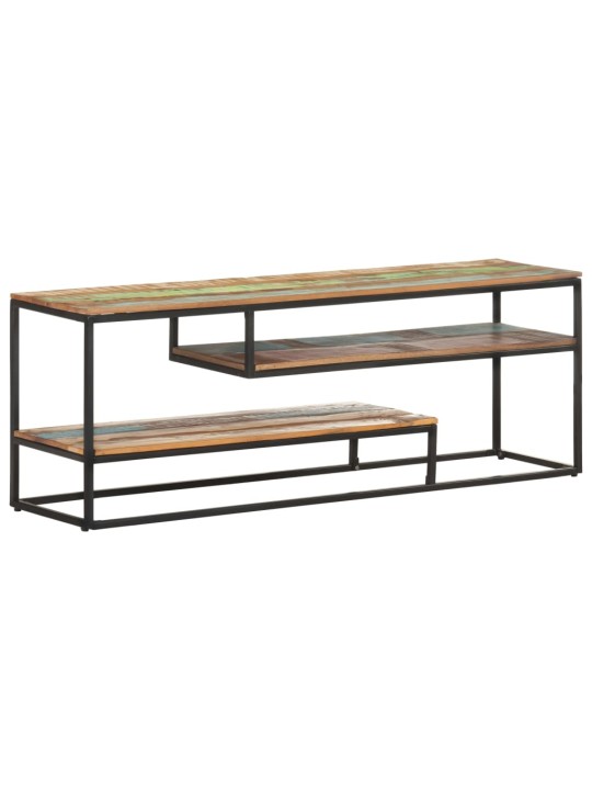 TV stolek 130 x 30 x 45 cm masivní recyklované dřevo