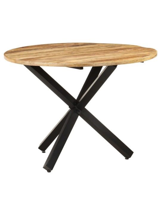vidaxXL Jídelní stůl kulatý 100 x 100 x 75 cm hrubé mangovníkové dřevo