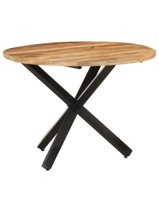 vidaxXL Jídelní stůl kulatý 100 x 100 x 75 cm hrubé mangovníkové dřevo