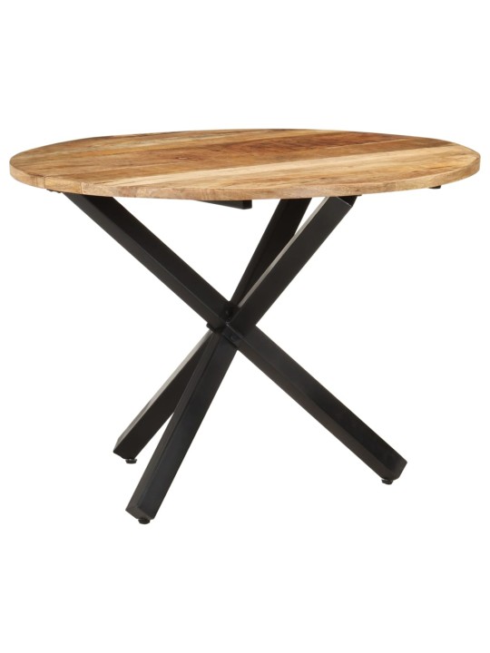 vidaxXL Jídelní stůl kulatý 100 x 100 x 75 cm hrubé mangovníkové dřevo