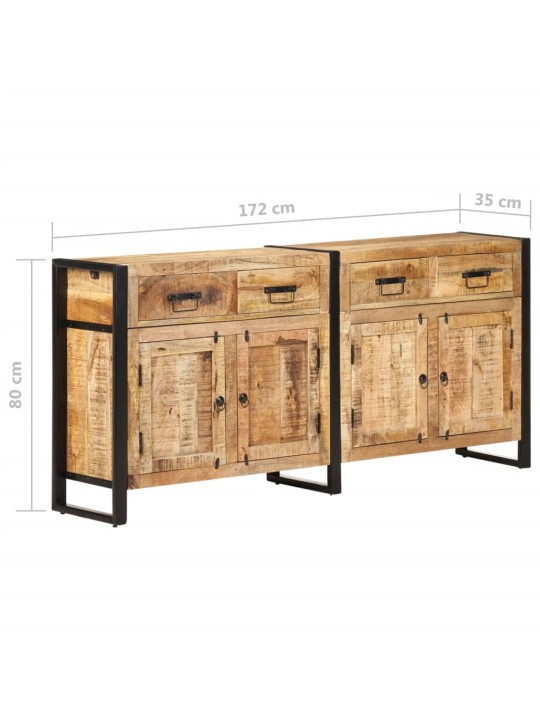 Příborník 172 x 35 x 80 cm masivní mangovníkové dřevo