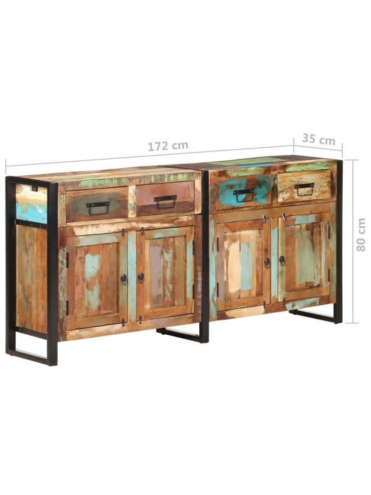 Příborník 172 x 35 x 80 cm masivní recyklované dřevo