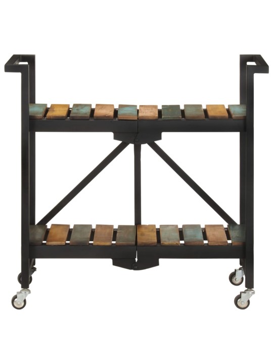 Kuchyňský vozík 87 x 36 x 81 cm masivní recyklované dřevo