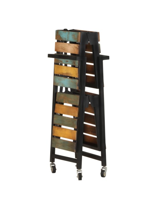 Kuchyňský vozík 87 x 36 x 81 cm masivní recyklované dřevo
