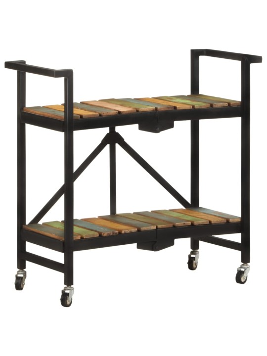 Kuchyňský vozík 87 x 36 x 81 cm masivní recyklované dřevo
