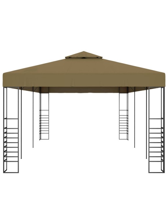 Zahradní altán 6 x 3 x 2,7 m taupe 180 g/m²