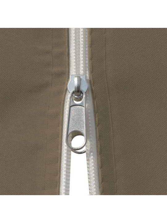 Zahradní altán se závěsy 4 x 3 m taupe 180 g/m²