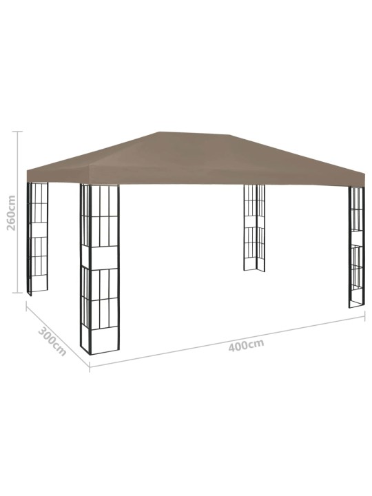 Altán 4 x 3 m taupe