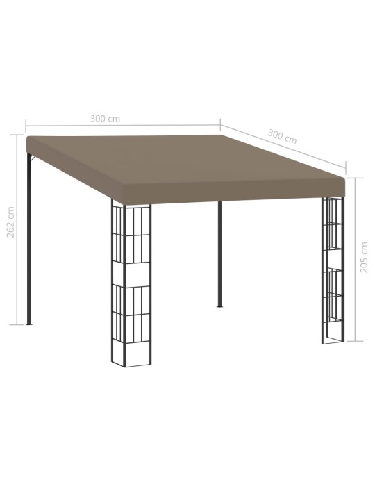 Altán ke zdi 3 x 3 m taupe textil