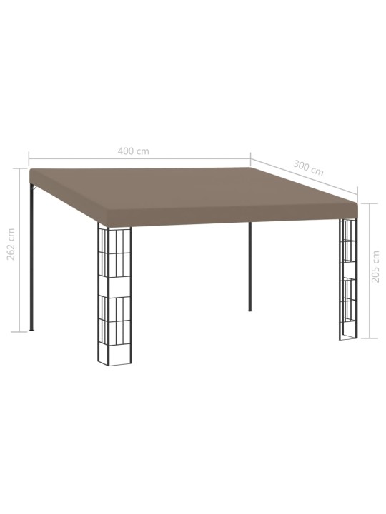 Altán ke zdi 4 x 3 m taupe textil