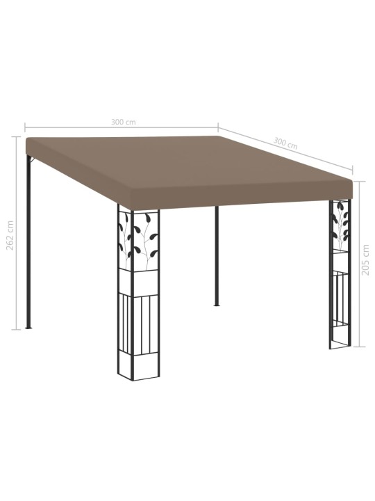 Altán ke zdi 3 x 3 x 2,5 m taupe