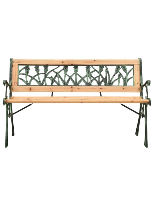 Zahradní lavice 122 cm litina a masivní jedlové dřevo