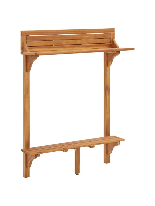 Barový stolek na balkon 90 x 37 x 122,5 cm masivní akácie