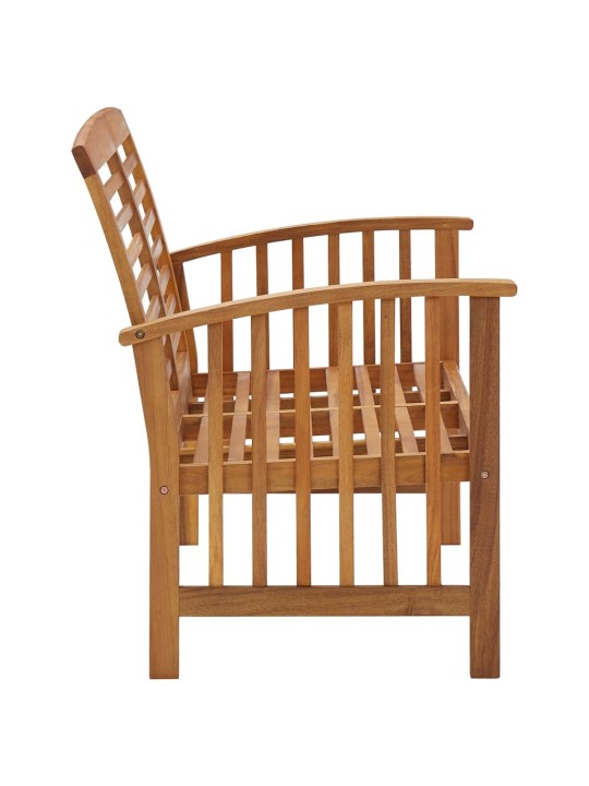 Zahradní lavice 119 cm masivní akáciové dřevo