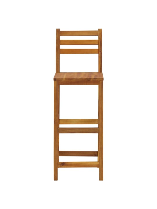 Barové stoličky 4 ks masivní akáciové dřevo