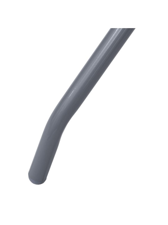 Zahradní stůl světle šedý 80 cm ocel a sklo
