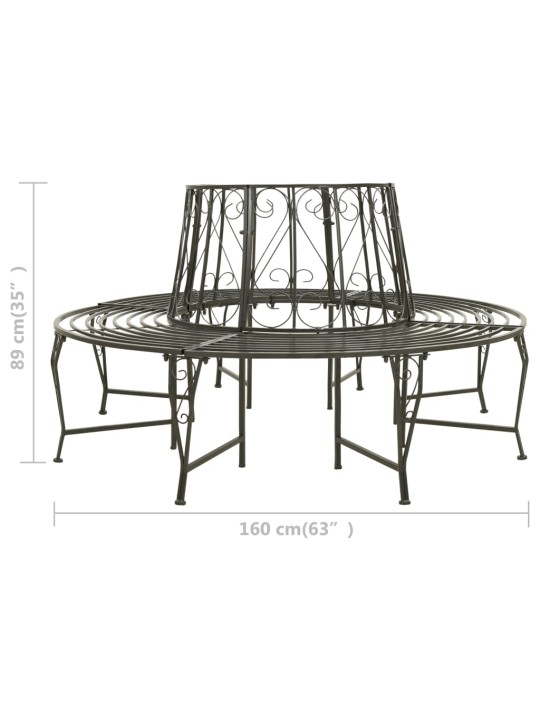 Zahradní lavice kolem stromu 160 cm ocel