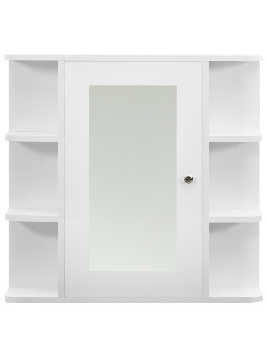 Koupelnová zrcadlová skříňka bílá 66 x 17 x 63 cm MDF