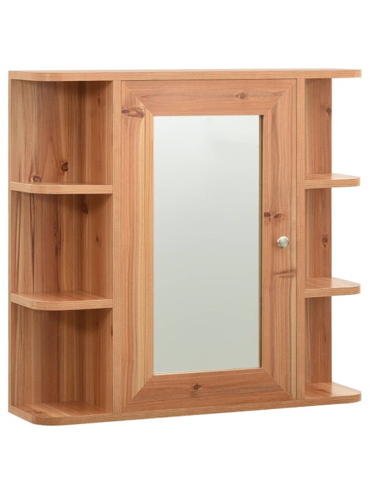 Koupelnová zrcadlová skříňka dub 66 x 17 x 63 cm MDF